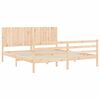 vidaXL Bed Frame without Mattress Super King Size Solid Wood
