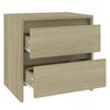 vidaXL Bedside Cabinet Sonoma Oak 45x34.5x44.5 cm Engineered Wood