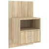 vidaXL Wall-mounted Bedside Cabinet Sonoma Oak