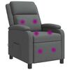 vidaXL Massage Recliner Dark Grey Fabric