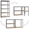 vidaXL 5-Layer Shelves 5 pcs Anthracite Steel&Engineered Wood