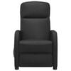 vidaXL Massage Chair Black Faux Leather