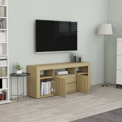 vidaXL TV Cabinet Sonoma Oak 120x30x50 cm Engineered Wood
