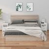 vidaXL Bedside Cabinets 2 pcs White 40x35x49 cm Solid Wood Pine
