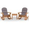 vidaXL 3 Piece Adirondack Garden Lounge Set Solid Wood Acacia