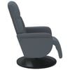 vidaXL Recliner Chair with Footrest Dark Grey Velvet
