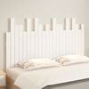 vidaXL Wall Headboard White 140x3x80 cm Solid Wood Pine
