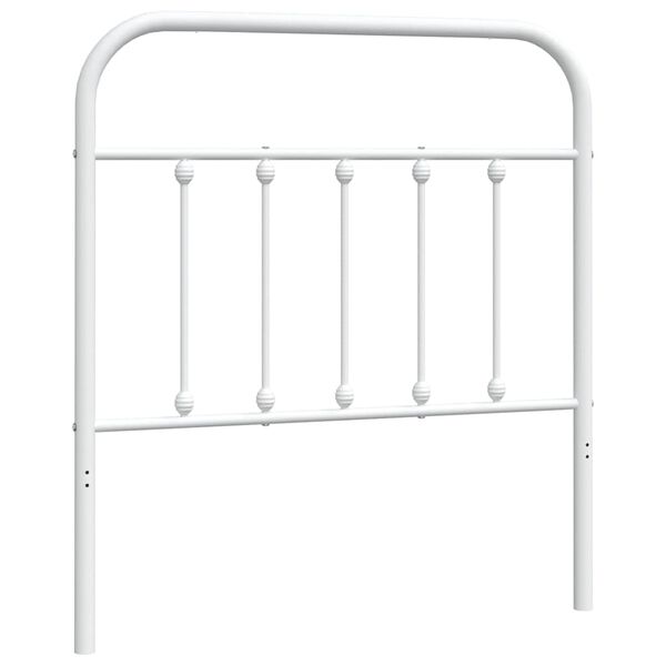 vidaXL Metal Headboard White 90 cm