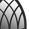 vidaXL Garden Mirror Black 100x45 cm Iron for Outdoor Use