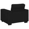 vidaXL 3 Piece Sofa Set with Cushions&nbsp;Black Fabric