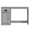 vidaXL Desk with Drawer Grey Sonoma 115x50x75 cm Engineered Wood