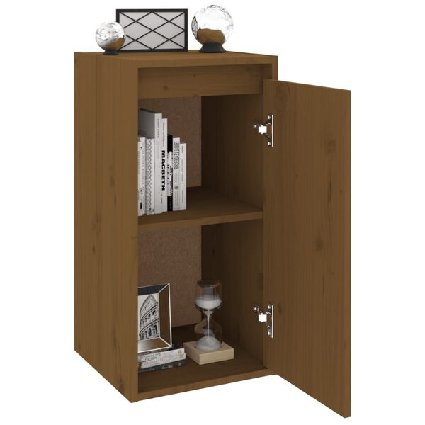 vidaXL Wall Cabinet Honey Brown 30x30x60 cm Solid Wood Pine