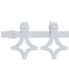vidaXL Sliding Door Hardware Kit 183 cm Steel White