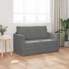 vidaXL Sofa Bed 110cm Dark Grey Velvet