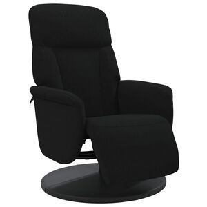 vidaXL Recliner Chair with Footrest Black Velvet