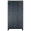 vidaXL Locker Cabinet Metal Industrial Style 90x45x180 cm