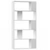 vidaXL Book Cabinet | White | Engineered wood | Large | Book Cabinet