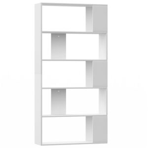 vidaXL Book Cabinet | White | Engineered wood | Large | Book Cabinet