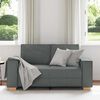vidaXL 2-Seater Sofa Dark Grey 120 cm Fabric