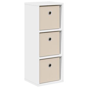 vidaXL Sideboard with Drawer White 25.5 x 22 x 69.5 cm