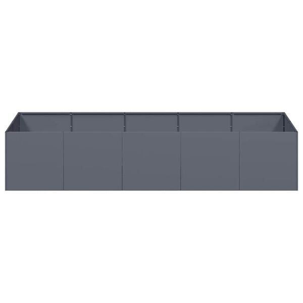 vidaXL Planter Anthracite 200x80x40 cm Steel
