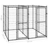 vidaXL Outdoor Dog Kennel Steel 4.84 m²