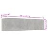 vidaXL TV Cabinet Concrete Grey 120x30x30 cm Engineered Wood