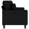 vidaXL 2-Seater Sofa Black 140 cm Fabric