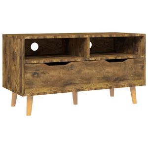 vidaXL TV Cabinet | Smoked Oak | Engineered Wood | 90 x 40 x 48.5 cm