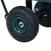 vidaXL Garden Hand Trolley Green 250 kg