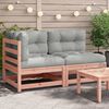 vidaXL Garden Sofa with Cushions 2-Seater Solid Wood Douglas