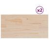 vidaXL Table Tops 2 pcs 60x30x1,7 cm Rectangular Solid Wood Pine