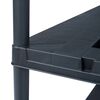 vidaXL Storage Shelf Rack Black 220 kg 90x40x138 cm Plastic