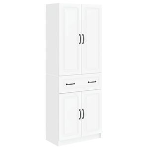 vidaXL Cabinet Set 2 pcs White Engineered Wood