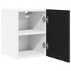 vidaXL Hanging Cabinet 2 pcs Black Oak and White 30 x 31 x 40 cm