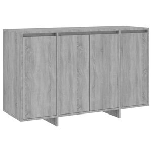 vidaXL Sideboard Grey Sonoma 120x41x75 cm Engineered Wood