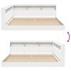 vidaXL Bookcase Bed with Headboard White 180 x 200 cm Engineered wood