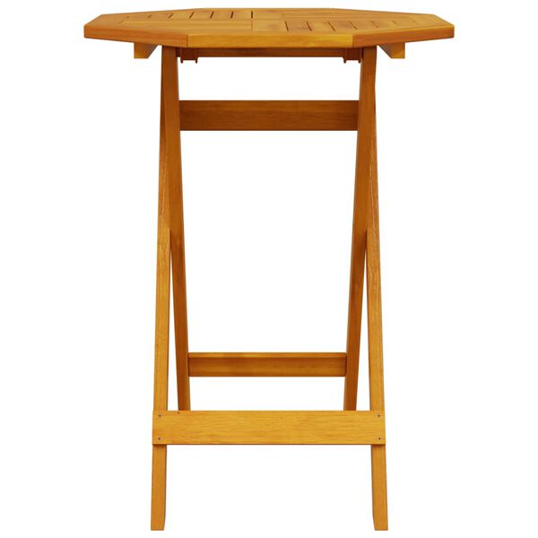 vidaXL Folding Garden Table Ø60x75 cm Solid Wood Acacia