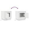 vidaXL Bedside Cabinet 2 pcs White 44 x 34.5 x 45 cm Engineered Wood