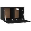 vidaXL Wall Cabinet Black 60x36.5x35 cm Engineered Wood