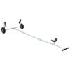 vidaXL Adjustable Boat Trailer with Pneumatic Tires 200 kg Load Silver