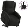 vidaXL Stand up Recliner Chair Black Fabric