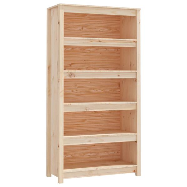 vidaXL Book Cabinet 80x35x154 cm Solid Wood Pine