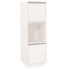 vidaXL Highboard | White | Solid pine wood | Tall | Highboard | Rectangular