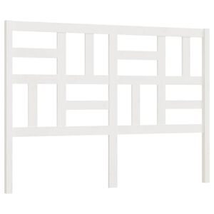 vidaXL Bed Headboard White 141x4x104 cm Solid Wood Pine