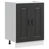 vidaXL Sink Base Cabinet "Kalmar" Black 60x46x81,5 cm Engineered Wood