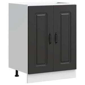 vidaXL Sink Base Cabinet "Kalmar" Black 60x46x81,5 cm Engineered Wood