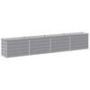 vidaXL Raised Garden Bed Grey 320 x 40 x 55 cm cold-rolled steel