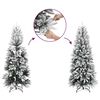 vidaXL Artificial Christmas Tree with 300 LEDs with Stand White 240 cm