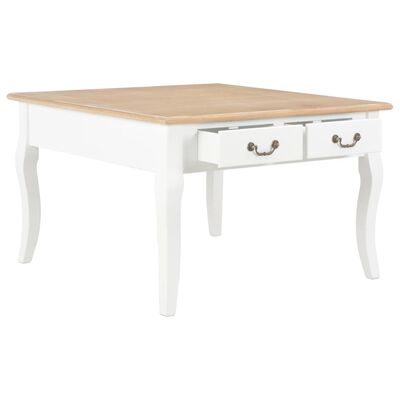 vidaXL Coffee Table White 80x80x50 cm Wood